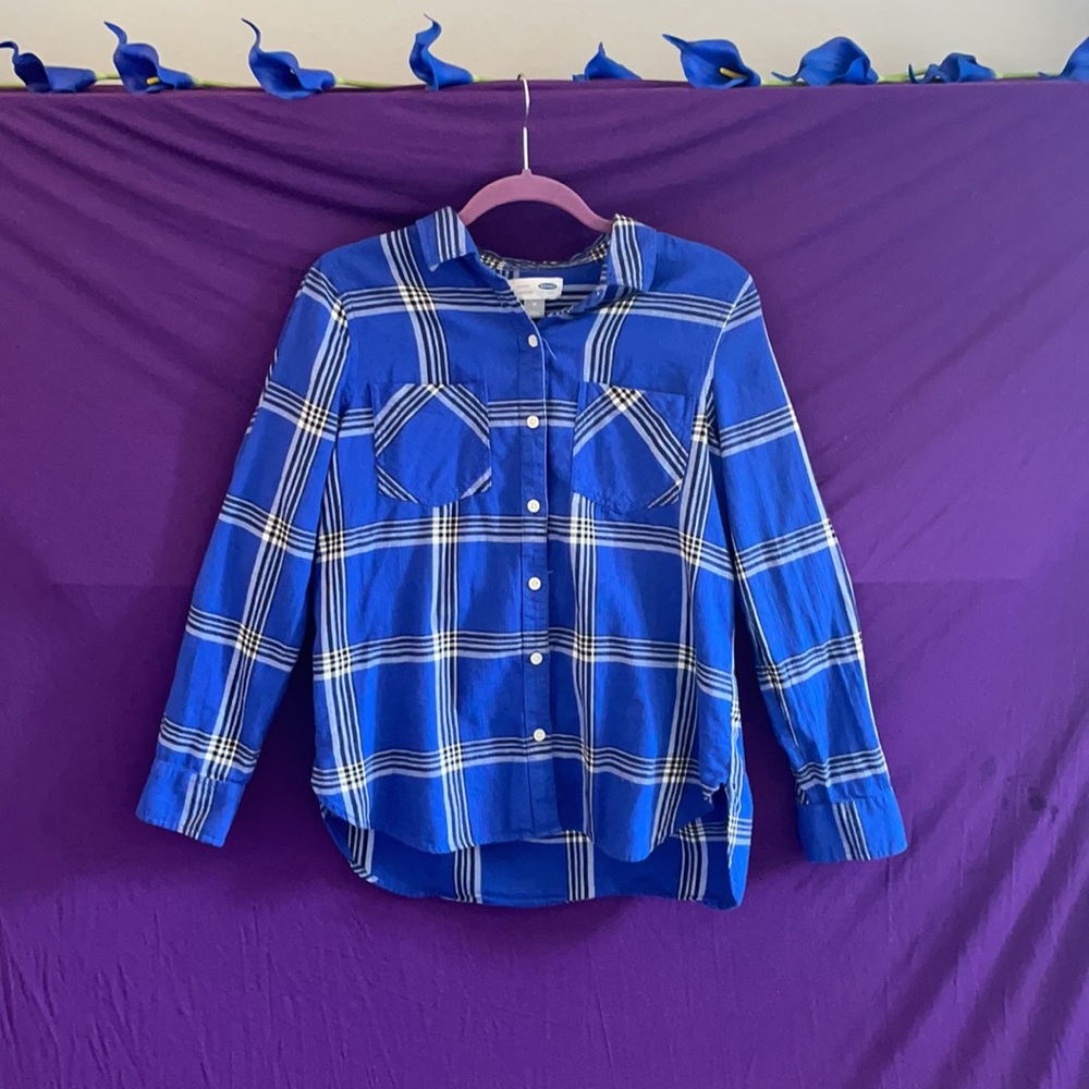 Blue Plaid Shirt